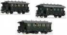 481804 Fleischmann Set of 3 passenger cars for branch line train (Set 1)